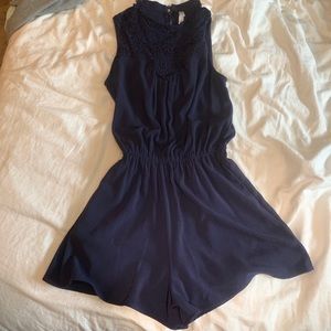 navy blue romper